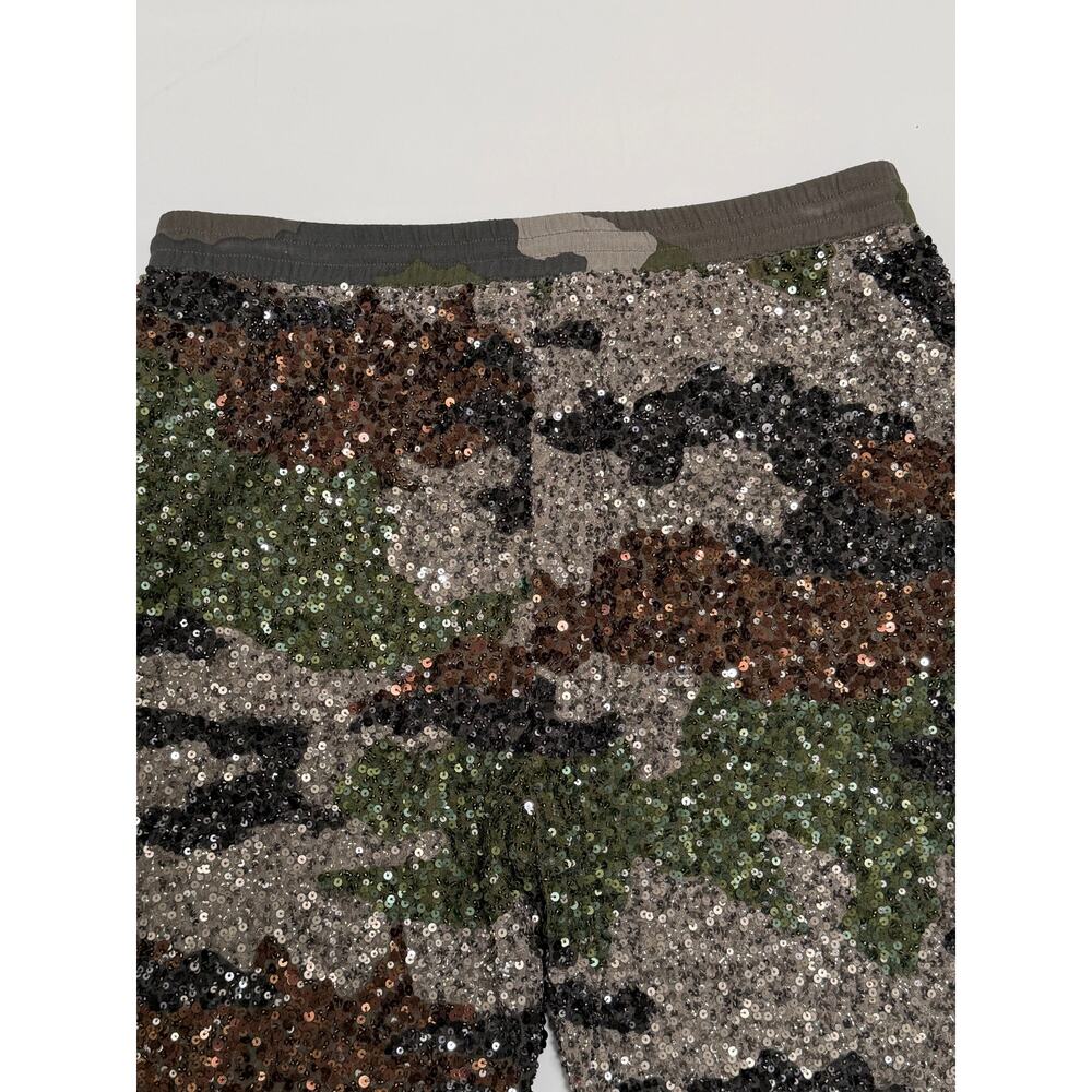 NWT Retrofete Sequin Camo Pants Womens Large Green Y2K Party Event Streetwear - Picture 8 of 16